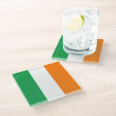 Drapeau Irlande Tricolore ガラスコースター (アングル)