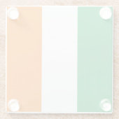 Drapeau Irlande Tricolore ガラスコースター (裏面)
