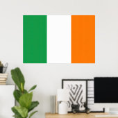 Drapeau Irlande Tricolore ポスター (ホームオフィス)