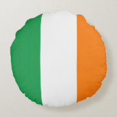 Drapeau Irlande Tricolore ラウンドクッション (裏面)