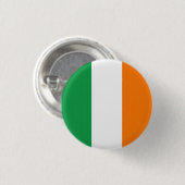 Drapeau Irlande Tricolore 缶バッジ (正面&裏面)