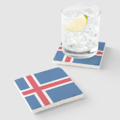 Drapeau Islande ストーンコースター (横)