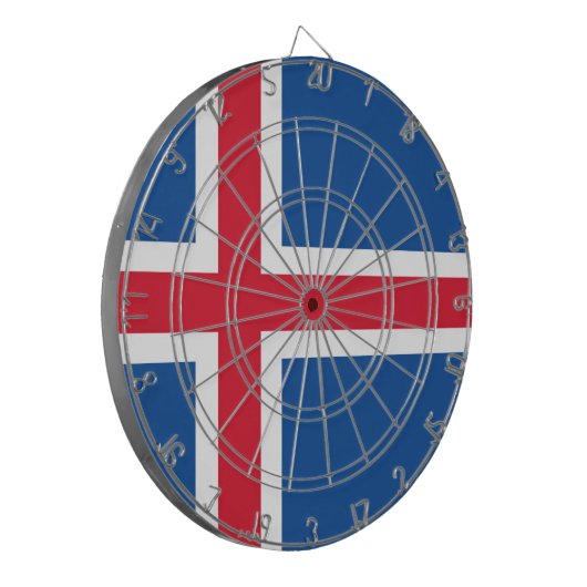 Drapeau Islande ダーツボード (正面左)