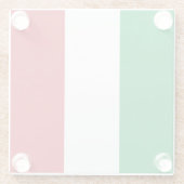 Drapeau Italie Tricolore ガラスコースター (裏面)