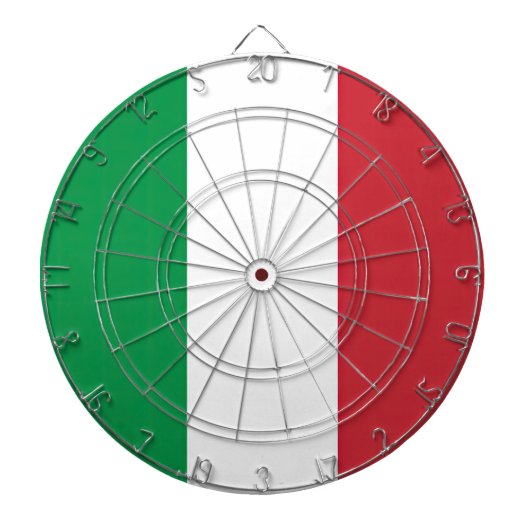 Drapeau Italie Tricolore ダーツボード (正面)