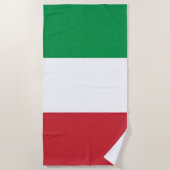 Drapeau Italie Tricolore ビーチタオル (正面)