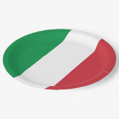 Drapeau Italie Tricolore ペーパープレート (アングル)