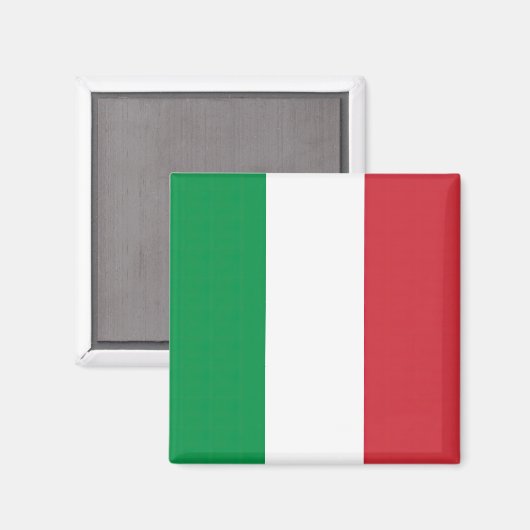 Drapeau Italie Tricolore マグネット (正面/裏面)