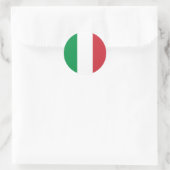 Drapeau Italie Tricolore ラウンドシール (バッグ)