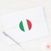 Drapeau Italie Tricolore ラウンドシール (封筒)