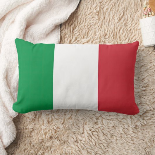 Drapeau Italie Tricolore ランバークッション (ブランケット)