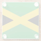 Drapeau Jamaïque  ガラスコースター (裏面)