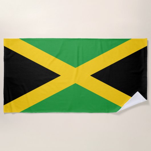 Drapeau Jamaïque ビーチタオル (正面)