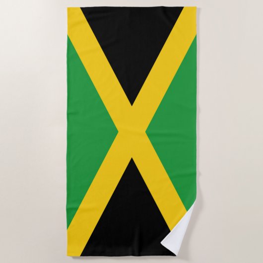 Drapeau Jamaïque  ビーチタオル (正面)