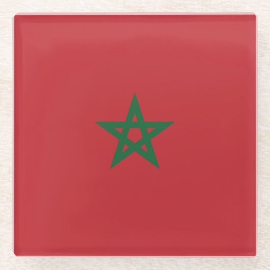 Drapeau Maroc ガラスコースター (正面)