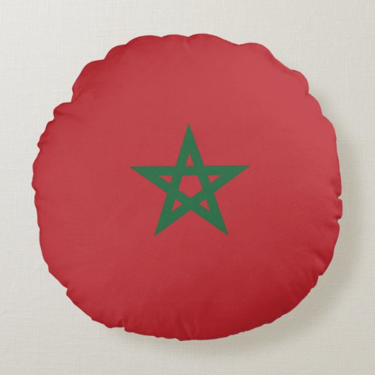 Drapeau Maroc ラウンドクッション (正面)