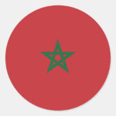 Drapeau Maroc ラウンドシール (正面)