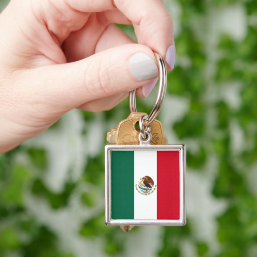 Drapeau Mexique Tricolore キーホルダー (手)