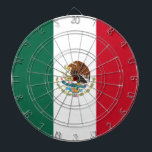 Drapeau Mexique Tricolore ダーツボード<br><div class="desc">Drapeau du Mexique tricolore:  La Patria es Primero</div>