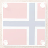 Drapeau Norvège ガラスコースター (裏面)