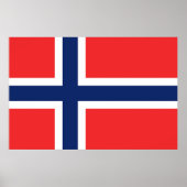 Drapeau Norvège ポスター (正面)