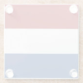 Drapeau Pays-Bas tricolore ガラスコースター (裏面)