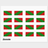 Drapeau pays Basque euskadi 長方形シール (シート)