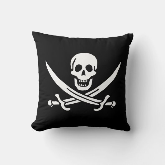 Drapeau Pirate Jolly Roger クッション (正面)