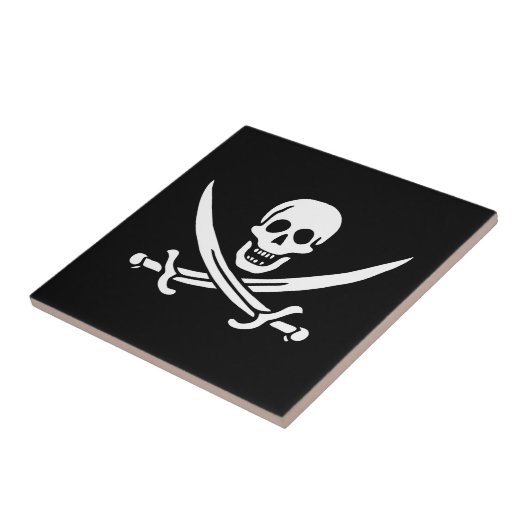 Drapeau Pirate Jolly Roger タイル (側面)
