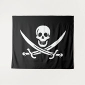 Drapeau Pirate Jolly Roger タペストリー (正面(横))