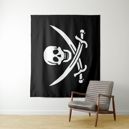 Drapeau Pirate Jolly Roger タペストリー (インサイチュ)