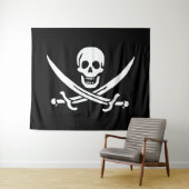 Drapeau Pirate Jolly Roger タペストリー (インサイチュ(横))