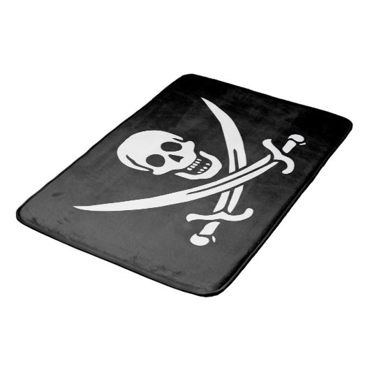 Drapeau Pirate Jolly Roger バスマット (アングル)