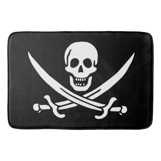 Drapeau Pirate Jolly Roger バスマット (正面)