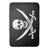 Drapeau Pirate Jolly Roger バスマット (正面縦)