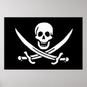 Drapeau Pirate Jolly Roger ポスター (正面)
