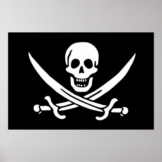 Drapeau Pirate Jolly Roger ポスター (正面)
