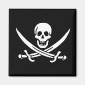 Drapeau Pirate Jolly Roger マグネット (正面)