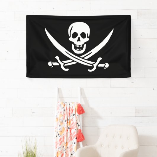 Drapeau Pirate Jolly Roger 横断幕 (インサイチュ)