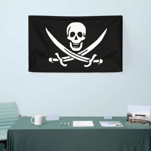 Drapeau Pirate Jolly Roger 横断幕 (トレードショー)