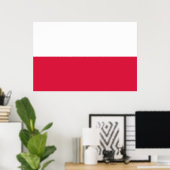 Drapeau Pologne ポスター (ホームオフィス)