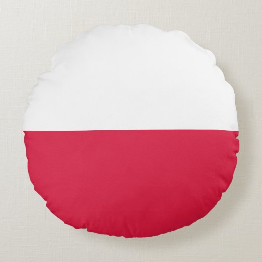 Drapeau Pologne ラウンドクッション (正面)