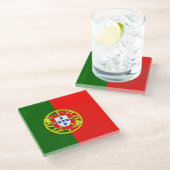 Drapeau Portugal ガラスコースター (アングル)