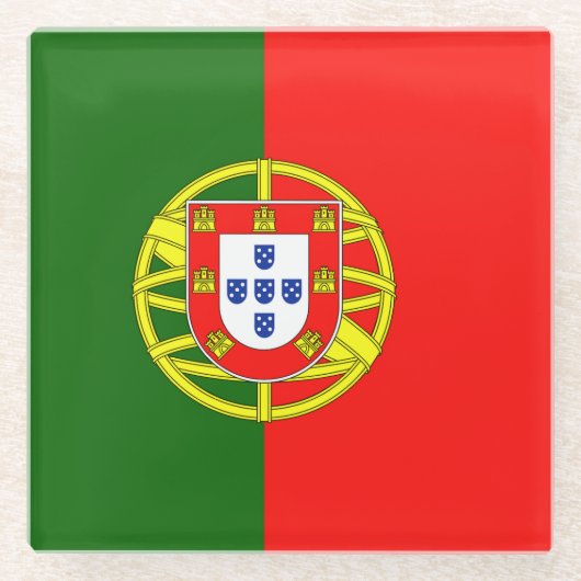 Drapeau Portugal ガラスコースター (正面)