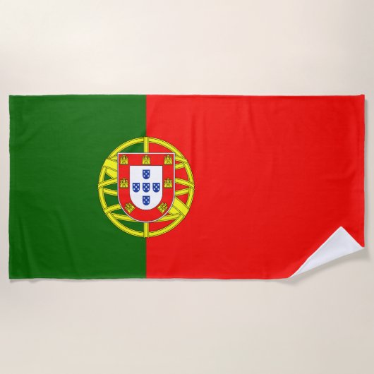 Drapeau Portugal ビーチタオル (正面)