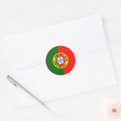 Drapeau Portugal ラウンドシール (封筒)