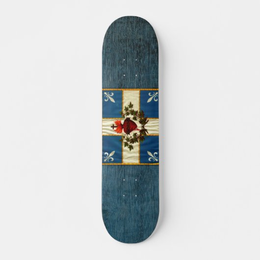 Drapeau Québec antique Carillon Sacré-Cœur スケートボード (正面)