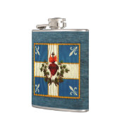 Drapeau Québec antique Carillon Sacré-Cœur フラスク (左)