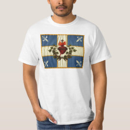 Drapeau Québec antique Carillon Sacré-Cœur Tシャツ