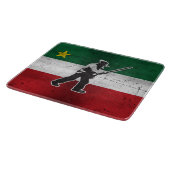 Drapeau Québec et Patriote Henri Julien érodé カッティングボード (角)